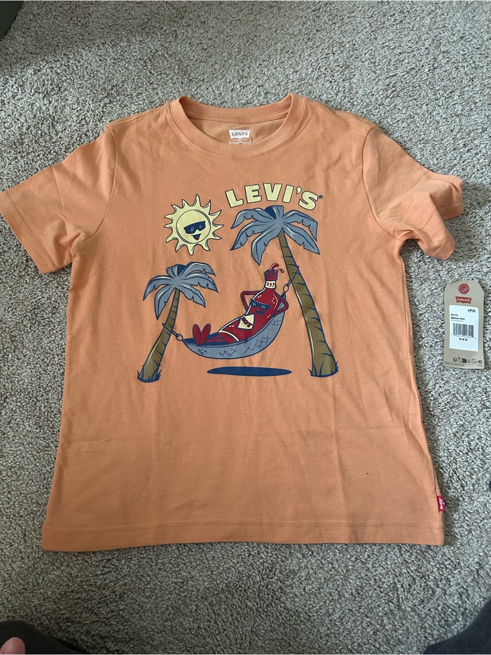 Levi's Kids Orange Graphic T-Shirt NWT